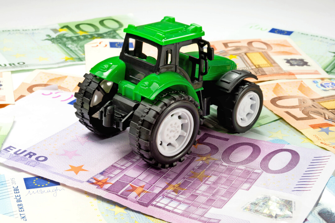 Tractor and money