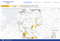 Screenshot des Naturgefahrenportals des Deutschen Wetterdiensts.