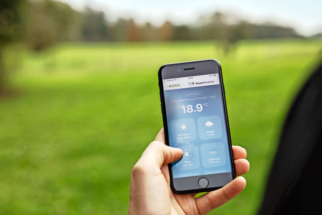 Anwendungsbeispiel Kerbl App �Smart Weather�