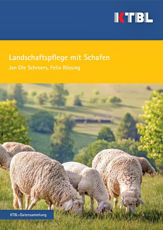 Deckblatt der neuen KTBL-Datensammlung Landschaftspflege mit Schafen