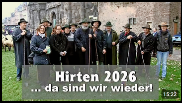 Startbildschirm des YouTube-Videos �Hirten 2026 ...da sind wir wieder!�