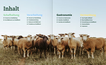 Inhaltsverzeichnis der neuen Brosch�re aus dem Projekt �ReffiSchaf�.