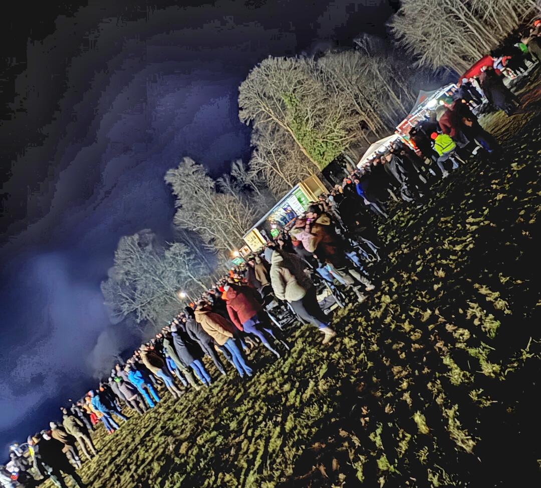 Mahnfeuer in Rehe (Westerwald) am 23. Januar 2026.