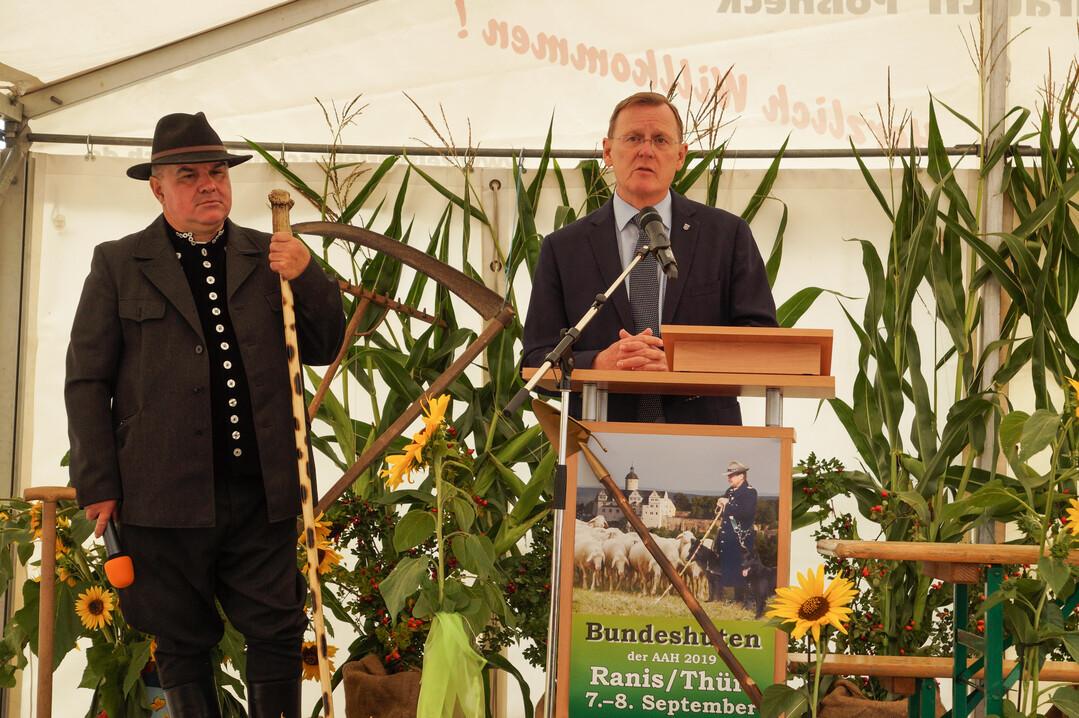 Ministerprsident Bodo Ramelow und Dietmar Hiller (l.)