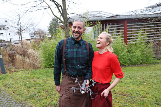 Gr�nderduo: Gemeinsam wollen Karsten Schmiegel und Anna-Karina Katt mit ihrem Startup Pax Lupus sowohl Herden- als auch Artenschutz in die Praxis umsetzen.