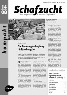 Cover Schafzucht 14/2008
