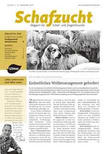 Cover Schafzucht 22/2015