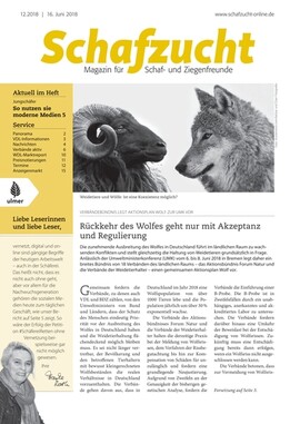 Cover Schafzucht 12/2018