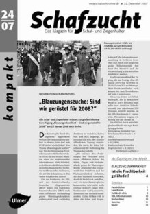 Cover Schafzucht 24/2007