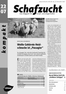 Cover Schafzucht 22/2007