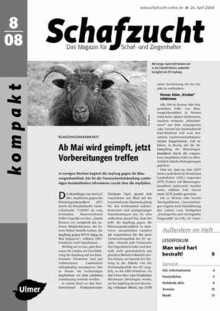 Cover Schafzucht 08/2008