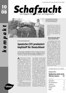 Cover Schafzucht 10/2008