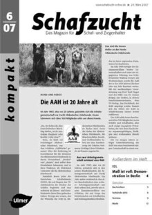 Cover Schafzucht 06/2007