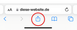 iOS Teilen-Button