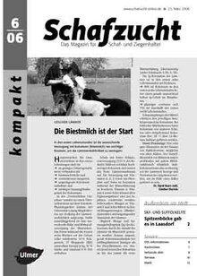 Cover Schafzucht 06/2006