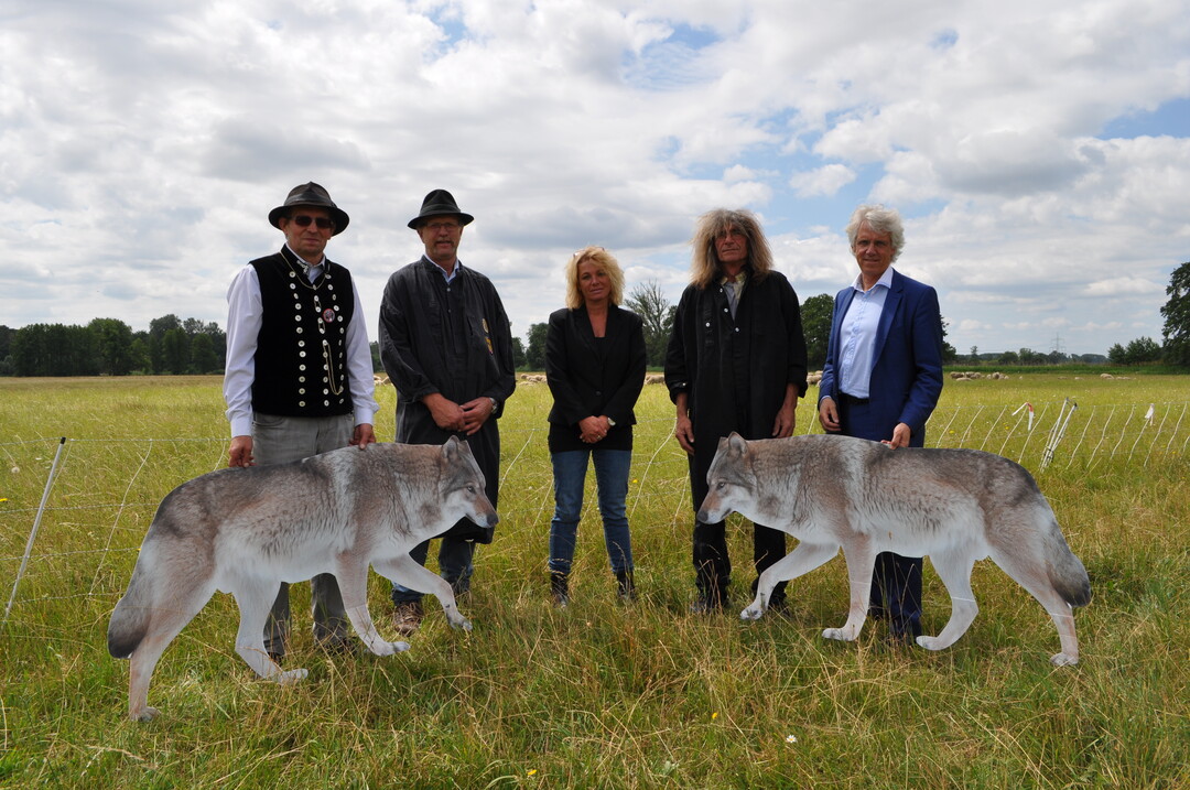 Sprecher der VDL-Pressekonferenz am 10.7.2019 in Märkisch-Wilmersdorf (v.l.): Ingo Stoll, Alfons Gimber, Anette Wohlfarth, Dirk Hoffmann und Dr. Stefan Völl.