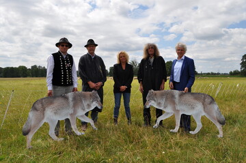 Sprecher der VDL-Pressekonferenz am 10.7.2019 in Mrkisch-Wilmersdorf (v.l.): Ingo Stoll, Alfons Gimber, Anette Wohlfarth, Dirk Hoffmann und Dr. Stefan Vll.