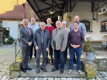 Der neue BDZ-Vorstand (v.l): Dr. Stefan Vll (Geschftsfhrer), Dr. Regina Walther, Karl-Heinz Frank (BDZ-Ehrenmitglied), Achim Jilg, Bernd Merscher, Hedwig Eusterwiemann, Heino Siegel und Martin Steffens (fachliche Beratung).