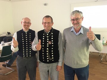 Ingo Stoll (Mitte) ist neuer Sprecher der VDL-Abteilung Berufsschfer. Stellvertreter wurden Wendelin Schmcker (l.) und Hubertus Dissen.