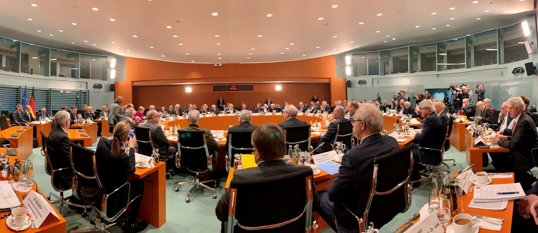 Landwirtedialog bei Bundeskanzlerin Angela Merkel am 2. Dezember 2019.