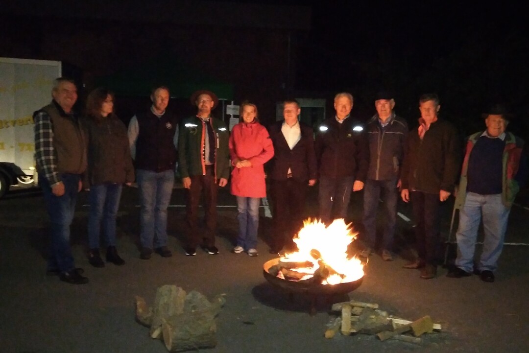 Mahnfeuer in Borstel (Niedersachsen)