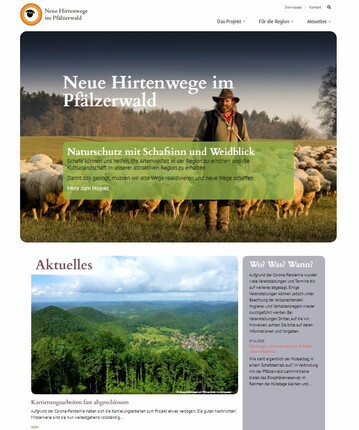  Jetzt online: Die neue Website des Hirtenwege-Projekts, erreichbar unter www.hirtenwege-pfaelzerwald.de