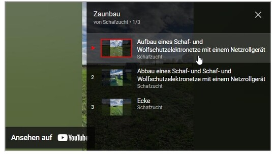 ...dann knnen Sie aus der Playlist ein beliebiges Video auswhlen.