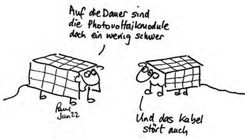 Schferin Musterman interessiert sich fr Agri-Photovoltaik.