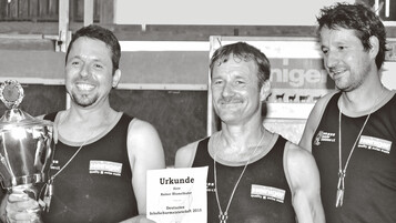 Deutschlands TOP-Scherer (von links): Emanuel Gulde, Rainer Blmelhuber und Felix Riedel.