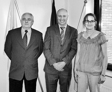 Sndor Kukovics, Charles Sercombe, Michle Boudoin (v.l.).