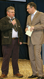 Josef Baumann (links) ist seit 2003
Vorsitzender der Wirtschaftsvereinigung
Deutsches Lammfleisch (WDL).