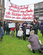 Unvermeidlich: Es wird demonstriert,
wenn die Politiker nicht einlenken.